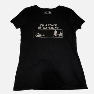 The Office Graphic T-Shirt Juniors Size Large Ladies Black Short Sleeve